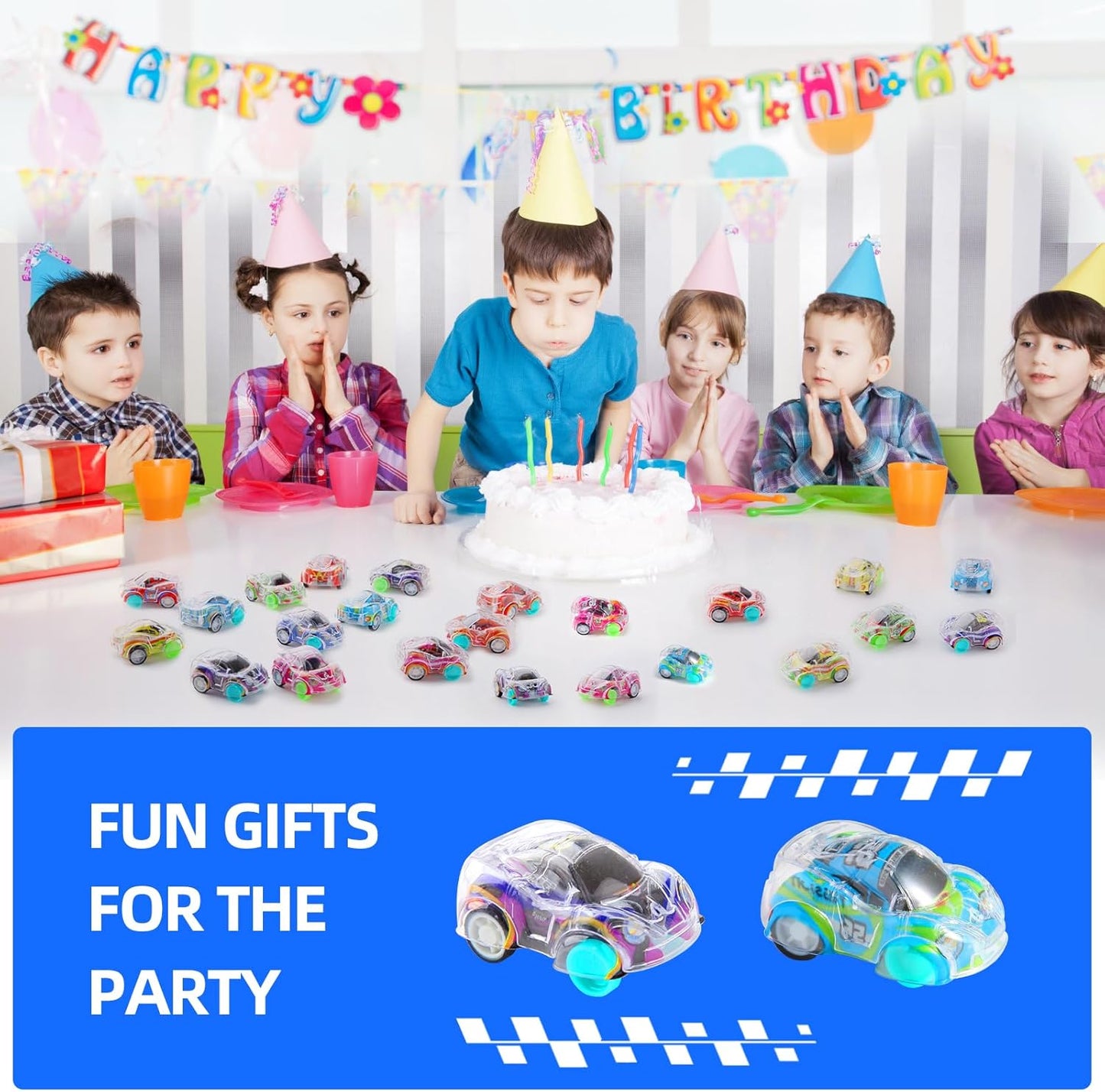 Skiennix Mini Pull Back Cars Set - 50 Racing Vehicles for Kids | Perfect Party Favors & Goodie Bag Stuffers
