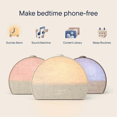 Hatch Restore 3 Sunrise Alarm Clock - Smart Sound Machine & Light for Screen-Free Sleep (Greige)