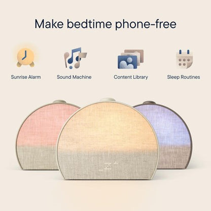 Hatch Restore 3 Sunrise Alarm Clock - Smart Sound Machine & Light for Screen-Free Sleep (Greige)