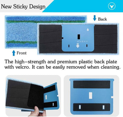 iRobot | 8-Pack Upgraded M6 Wet Mopping Pads - New Sticky Design, Washable & Reusable for Braava Jet M6 Series