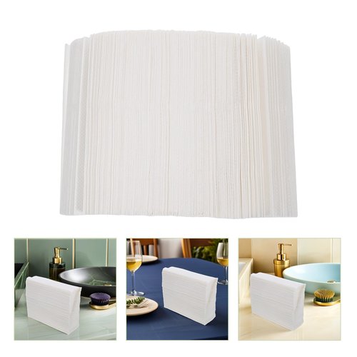 FRCOLOR Hotel Paper Towels 200 Sheets Thickened Bathroom Hand Paper Kitchen Tissues Water-absorbent Restroom Napkins for Commercial and Home Use