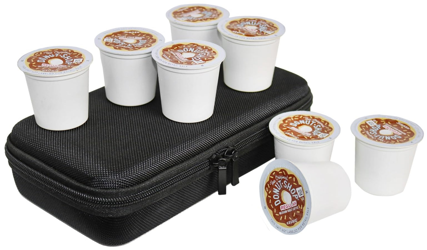 Maoershan Coffee Pods Holder Protective Travel Case Compatible With The Original Donut Shop/Starbucks/Keurig Green Mountain Dark Single-Serve Keurig Medium Roast K-Cup Coffee Pods (Only Case)