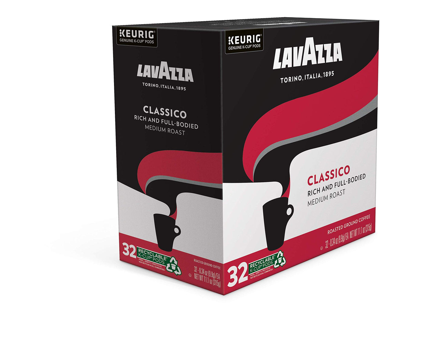 Lavazza Classico Single-Serve Coffee K-Cups for Keurig Brewer, 32 Count