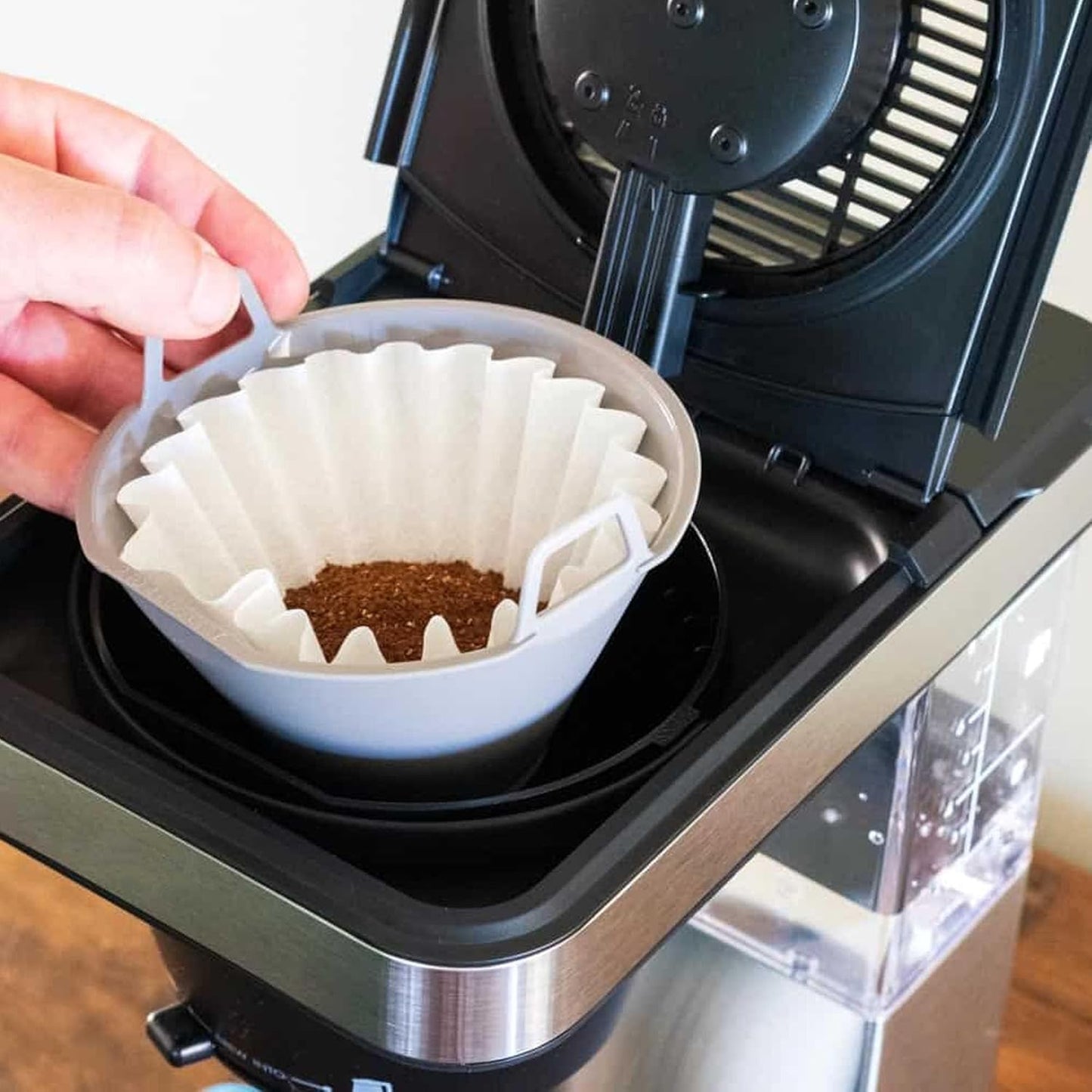 Skiennix Coffee Filters - 100 Count Paper Filters for OXO Brew 8-Cup Coffee Maker | Compatible with Single-Serve Brew Basket