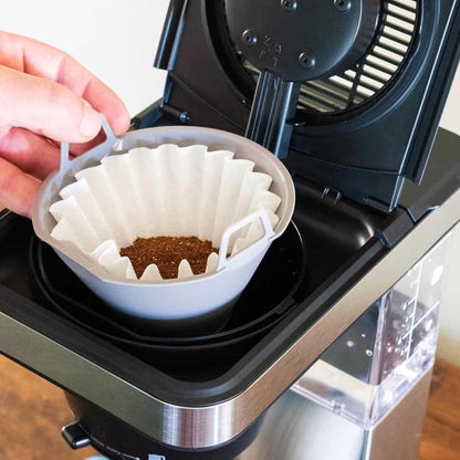 Skiennix Coffee Filters - 100 Count Paper Filters for OXO Brew 8-Cup Coffee Maker | Compatible with Single-Serve Brew Basket