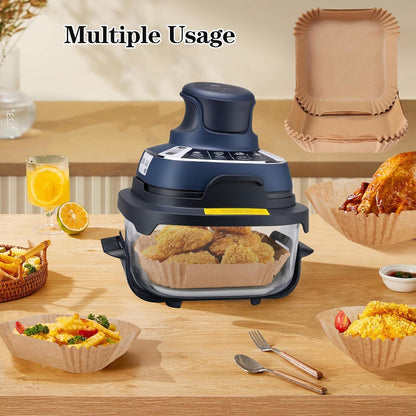 Ninja 260pcs Air Fryer Liners - Disposable Parchment Paper Sheets for Easy Cooking & Cleanup