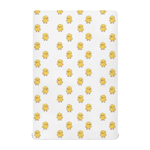 Baby Crib Sheet Rubber Ducks Crib Mattress for Boys and Girls Playard Sheet Soft Breathable Fitted Baby Mattress Cover 52x28in