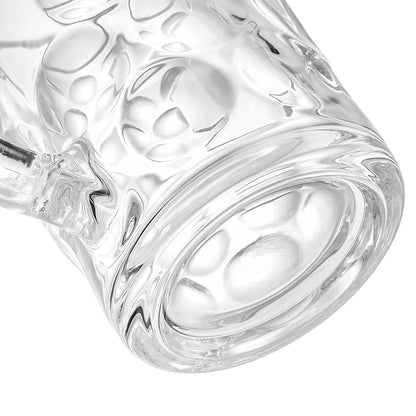 2 Pack 40 oz Glass Beer Mugs with Handles – Freezer Safe Stein Glassware