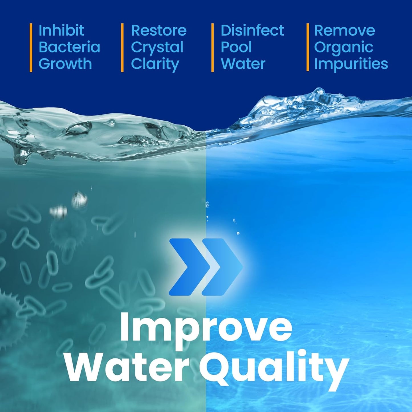 Pool Shark 68% Calcium Hypochlorite Pool Shock - 12 Pack Chlorine Granules | 1 lb Bags for Inground & Above Ground Pools