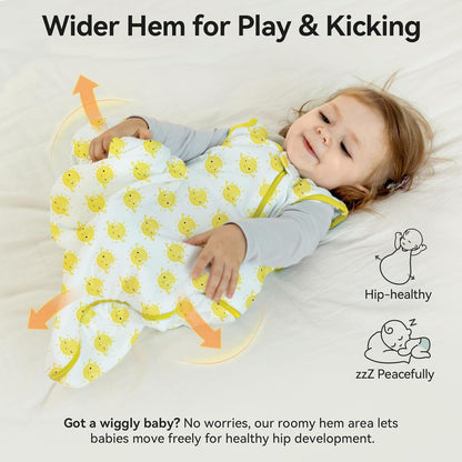 Rayon by Bamboo Toddler Sleep Sack - Supersoft 1.0 Tog Wearable Blanket | 24-36 Months, 2-Way Zipper