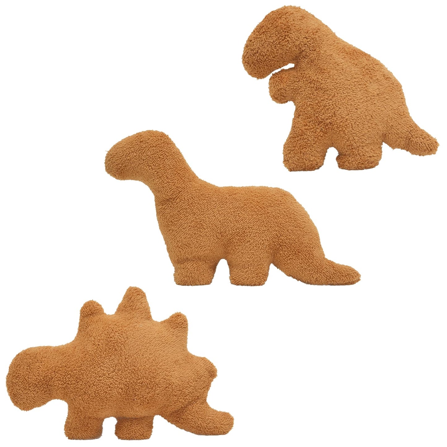 TVVPGG Dino Nugget Plush,3 Pcs Dino Nugget Pillow Stuffed Toy, Funny Dino Chicken Nuggets Pillow Gifts for Kids Adults Girlfriend Christmas