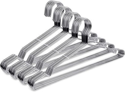 Fayleeko Wire Coat Hangers - 40 Pack Heavy Duty Stainless Steel Ultra Thin Space-Saving 16.5 Inch