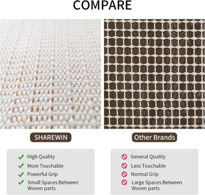 Regine Switzerland 8x10 Non-Slip Area Rug Pad - Gripper for Hard Surface Floors