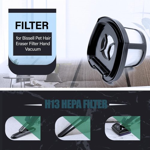 Bissell Vacuum Replacement Filters - Compatible with Pet Hair Eraser 2390A & AutoMate 2284W | High-Quality Performance