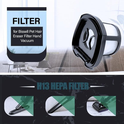 Bissell Vacuum Replacement Filters - Compatible with Pet Hair Eraser 2390A & AutoMate 2284W | High-Quality Performance