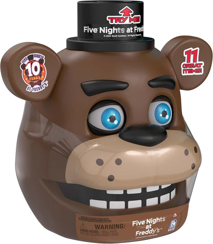 PhatMojo Five Nights at Freddy's Freddy Fazbear Animatronic Bundle - 11 Items with Blinking Eyes, Lights & Sounds