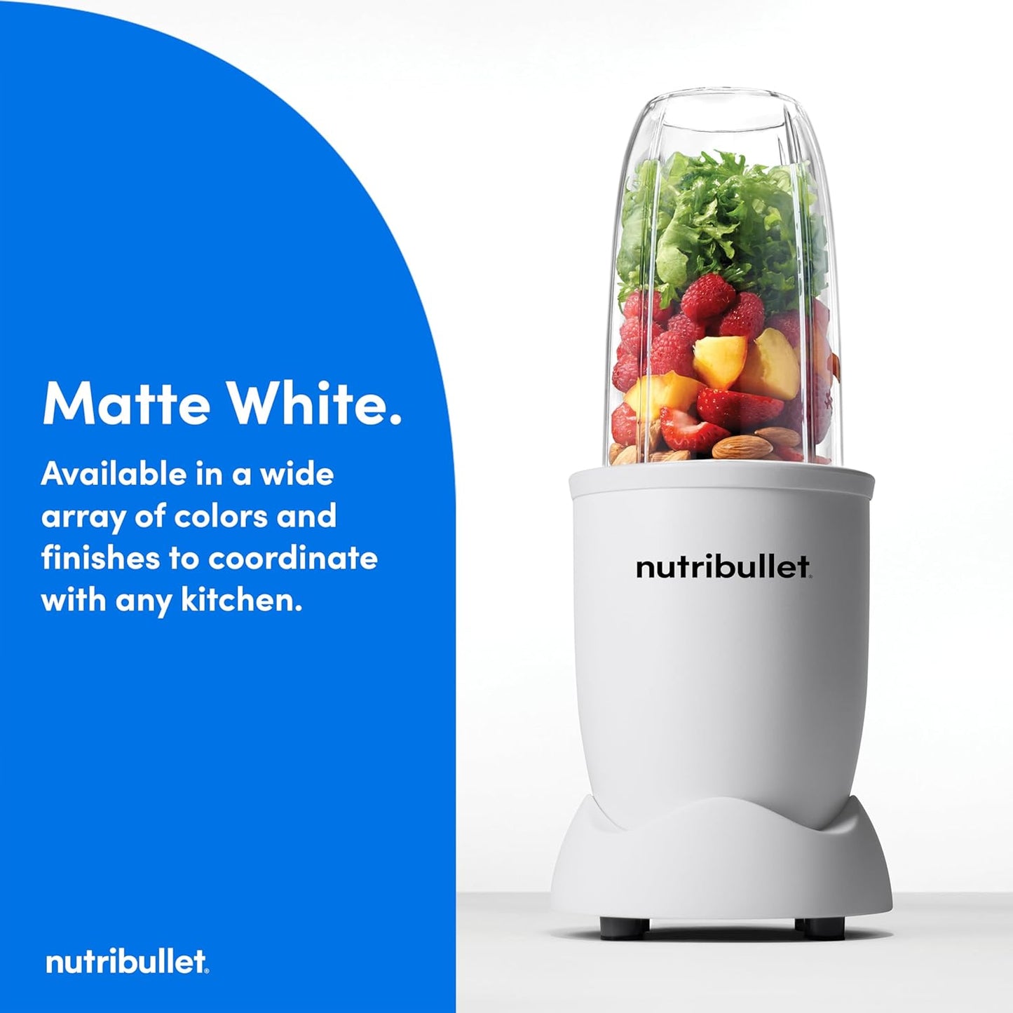 Nutribullet Pro Nutrient Extractor - 900W Power for Smoothies & Juices | Matte White Finish