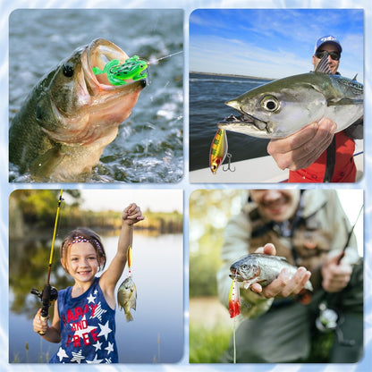 MOVINPE Fishing Advent Calendar - 24 Days of Topwater Lures & Spoons for Men and Teens | Perfect Christmas Gift