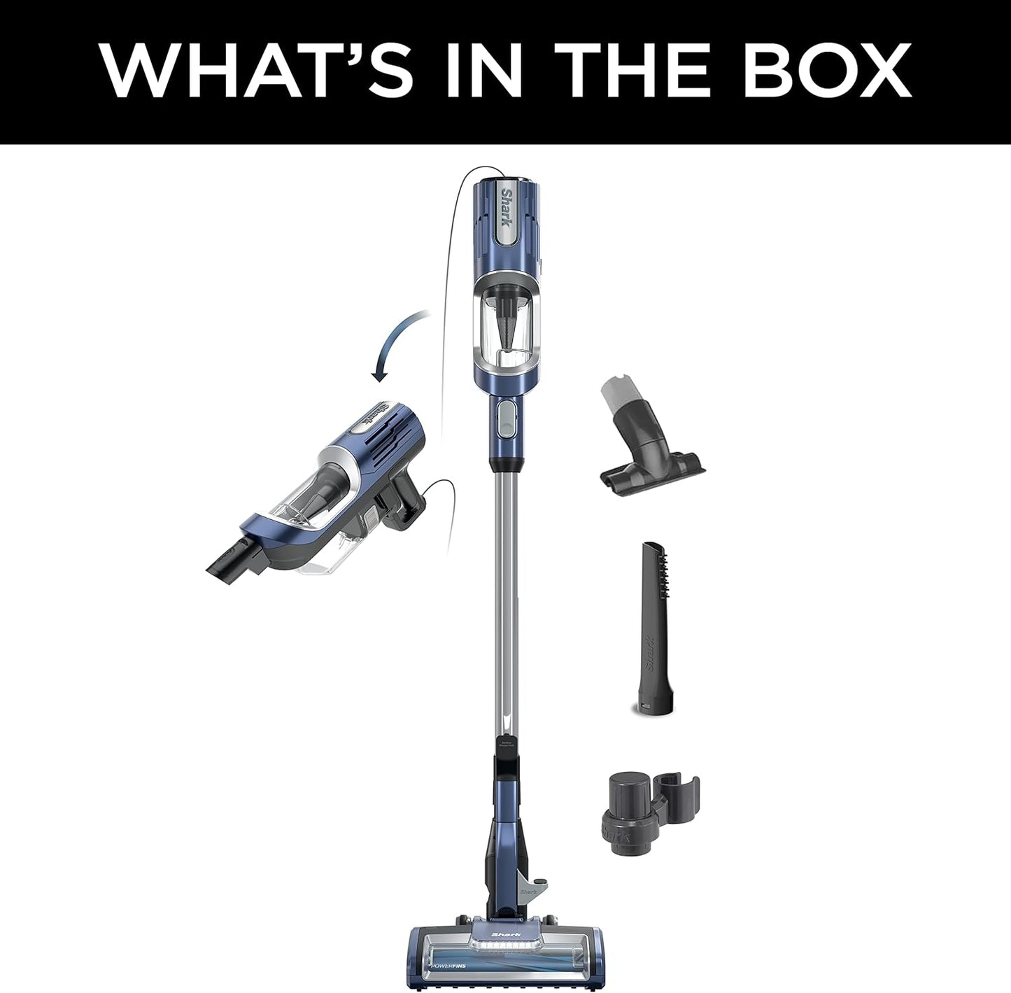 Shark HZ600C Ultralight Pet Pro Corded Stick Vacuum - PowerFins & Self-Cleaning Brushroll, Ideal for Pet Hair