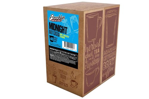 Brooklyn Beans Hot Cocoa Pods - Midnight Dark Chocolate Flavor | 40 Count for 2.0 K-Cup Brewers