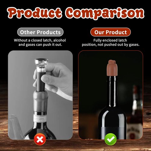 8 Pcs Silicone Wine Stopper with Handle Upgraded Reusable Wine Covers for Bottles 4 Colors Wines Seal Stopper Sparkling Wines Bottle Stoppers Leak Proof Champagne Cap Beer Sealing Lids