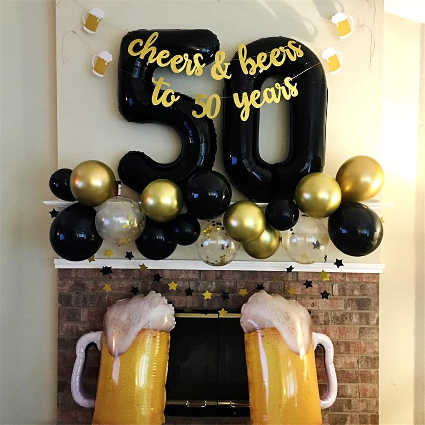 Skiennix Black Foil Number 2 Balloon - 40'' Giant Self-Inflating Helium Balloon for 2nd Birthday & Celebrations