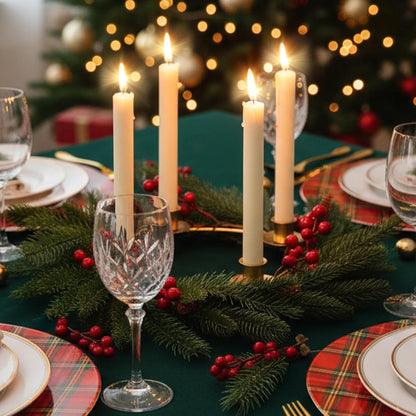 Regine Switzerland Christmas Advent Wreath Ring - Gold Metal Candle Holder Set of 4 for Home Decor