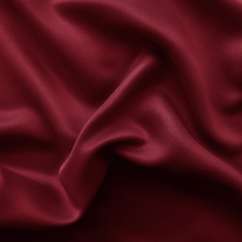 DWCN Burgundy 8.3ft W x 7ft H Privacy Room Divider Curtain Panel with Grommets - 100% Polyester, Blackout Thermal Partition for Patio Door, Living Room, Bedroom (Variation Burgundy+100"W x 84"L)