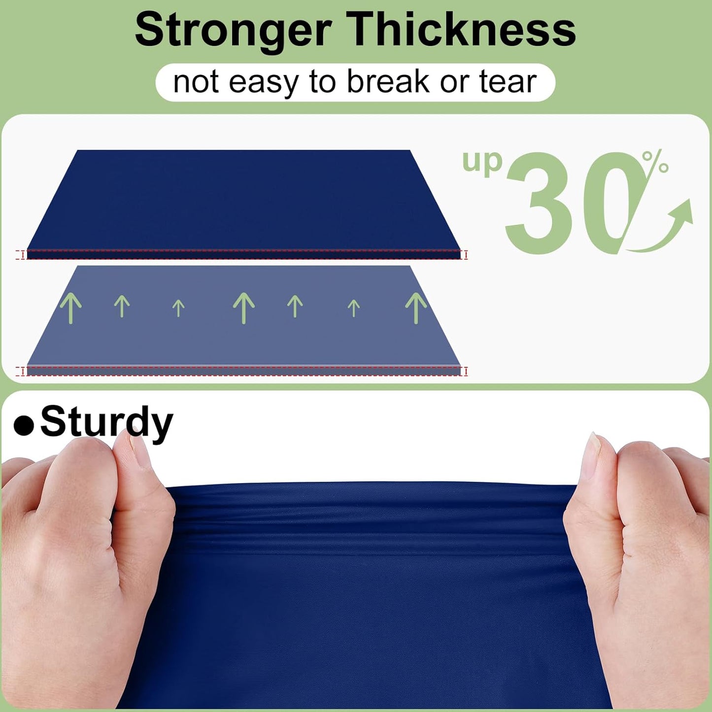 Misaya 84" Round Waterproof Tablecloth - 4 Packs of Sturdy, Leakproof Decorative Covers in Navy for Parties & Picnics