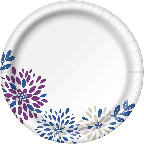 Dixie Paper Dessert Plates - 6 7/8" Inch, 50 Count | Perfect for Parties and Events