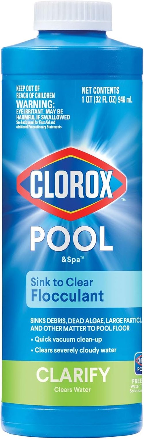Clorox® Pool&Spa™ Pool Sink Flocculant - Clears Debris & Algae | 1 Quart (Pack of 1)