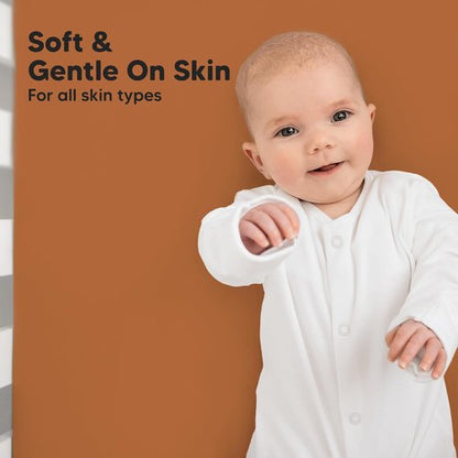 KeaBabies Organic Crib Sheets - 2-Pack Fitted Jersey Cotton for Baby Bed | Soft & Breathable (Rust)