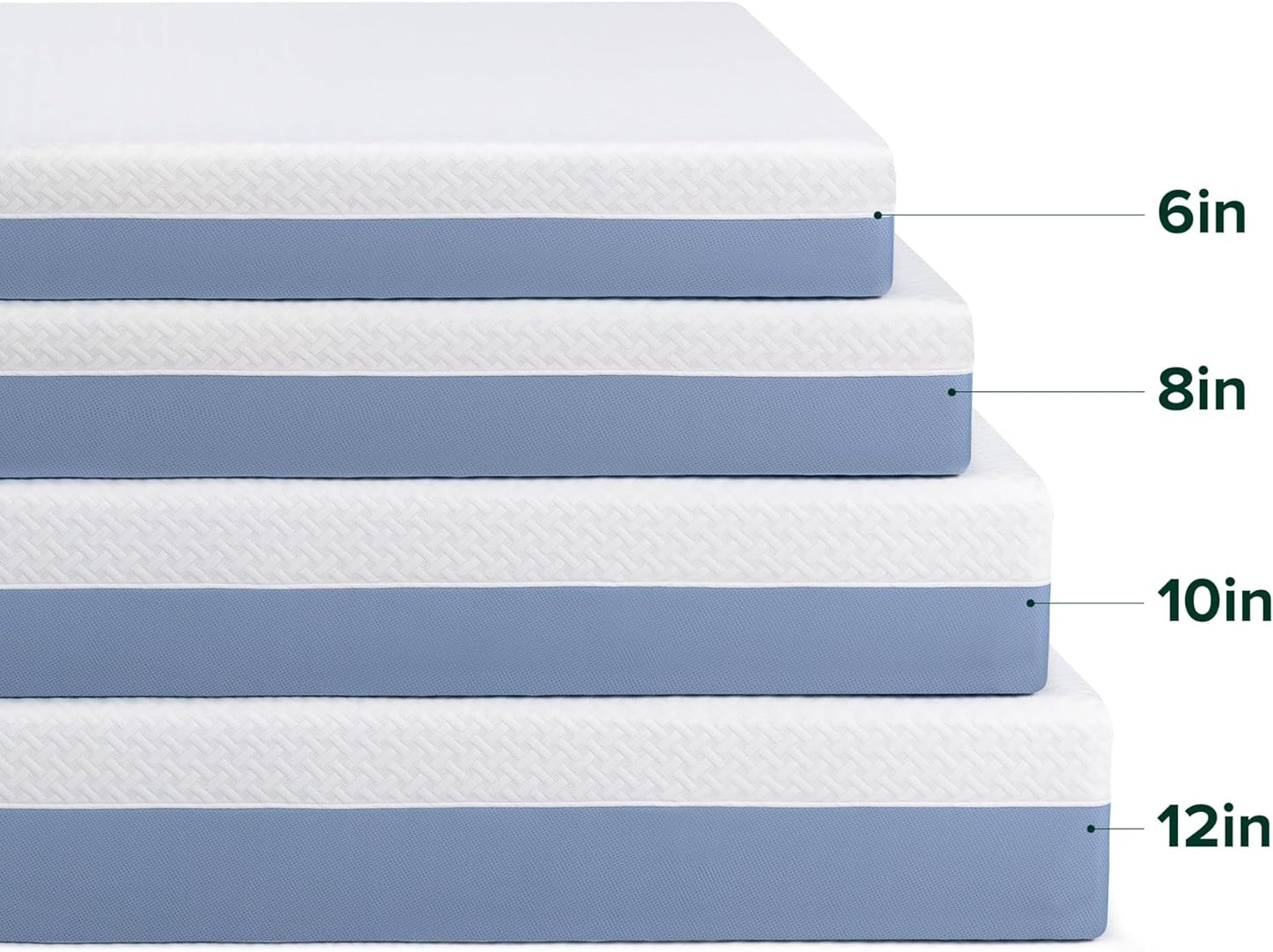 Zinus 10 Inch Queen Memory Foam Mattress - Cooling Comfort, Fiberglass Free, Medium Feel, Safe Materials