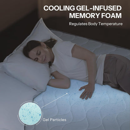 Serene 10 Inch King Hybrid Mattress - Premium Cooling Gel Memory Foam & Pocketed Coils for Spine Alignment | Medium Firm, Fiberglass-Free, CertiPUR-US Certified, Made in USA