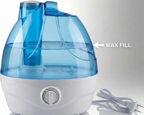AquaOasis® Cool Mist Humidifier - 2.2L Ultrasonic Humidifier for Bedroom & Large Rooms | Adjustable 360° Nozzle