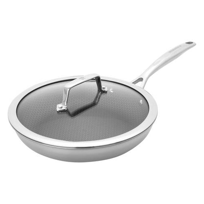 HENCKELS Paradigm 10-in Stainless Steel Fry Pan with Lid