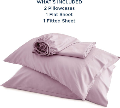 Bedsure Cooling Bed Sheets - Breathable Rayon from Bamboo | Soft, Deep Pocket Up to 16 Inches, Lavender