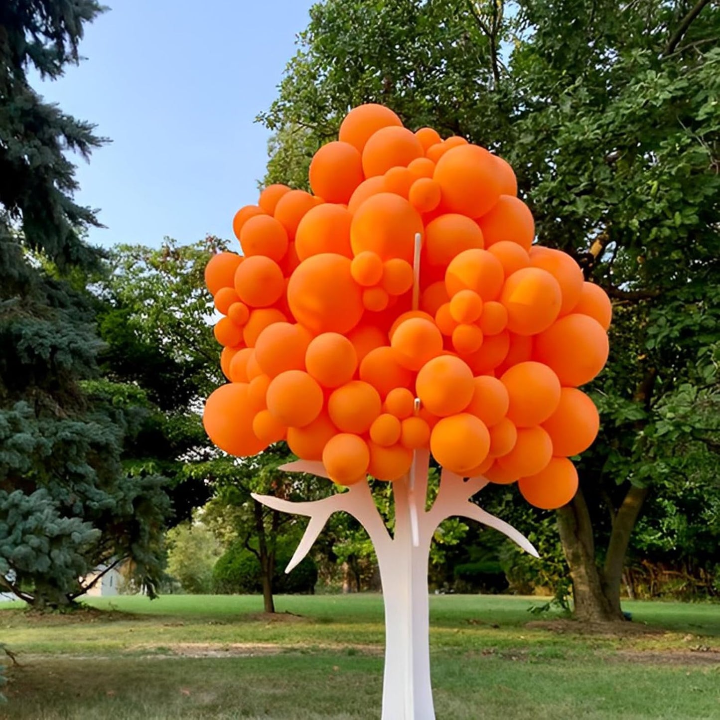 Voircoloria 12-Inch Burnt Orange Latex Balloons - 110pcs for Thanksgiving, Weddings & Parties