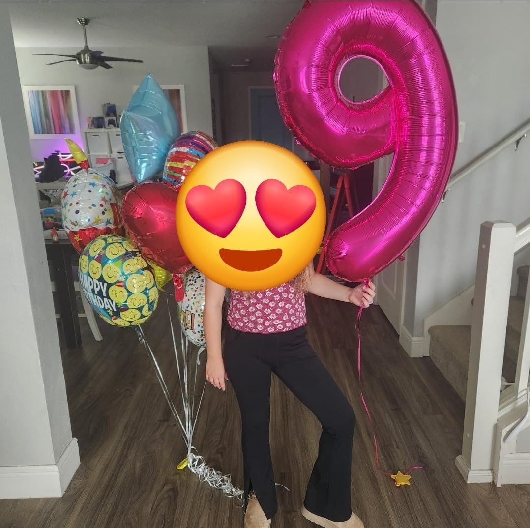 Regine Switzerland 40-Inch Rose Purple Number 9 Balloon - Perfect for Birthday, Engagement, and Graduation Celebrations