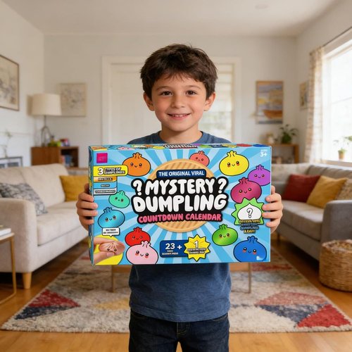 Dumpling Squishy Advent Calendar - 24-Day Mystery Countdown | Stress Relief Fidget Toy for Anxiety