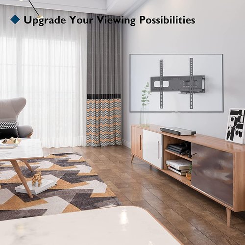 BONTEC Full Motion TV Wall Mount - Fits 23-70 Inch TVs, Holds Up to 99 lbs, Adjustable Viewing Angle