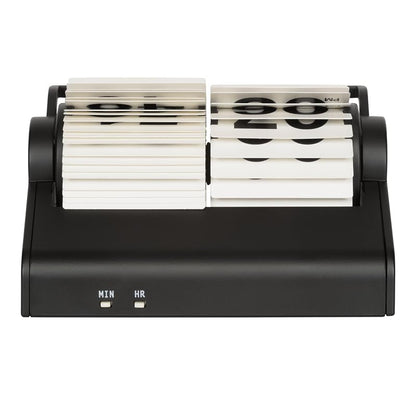 Rollins Mini Mechanical Flip Clock White - 4.3 Wide Desk Clock