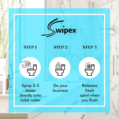 Skiennix Toilet Spray - Poop Odor Eliminator | Travel Size Air Freshener, 1 FL.OZ, 3 Pack, Ocean Coconut Eucalyptus Scent