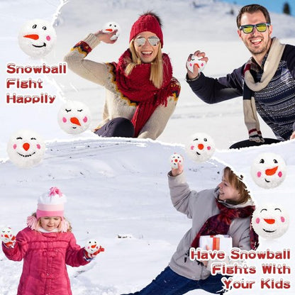 Civaner Plush Fake Snowballs - 120 Pcs for Indoor Snowball Fights | Classic 2 Inch Christmas Decor