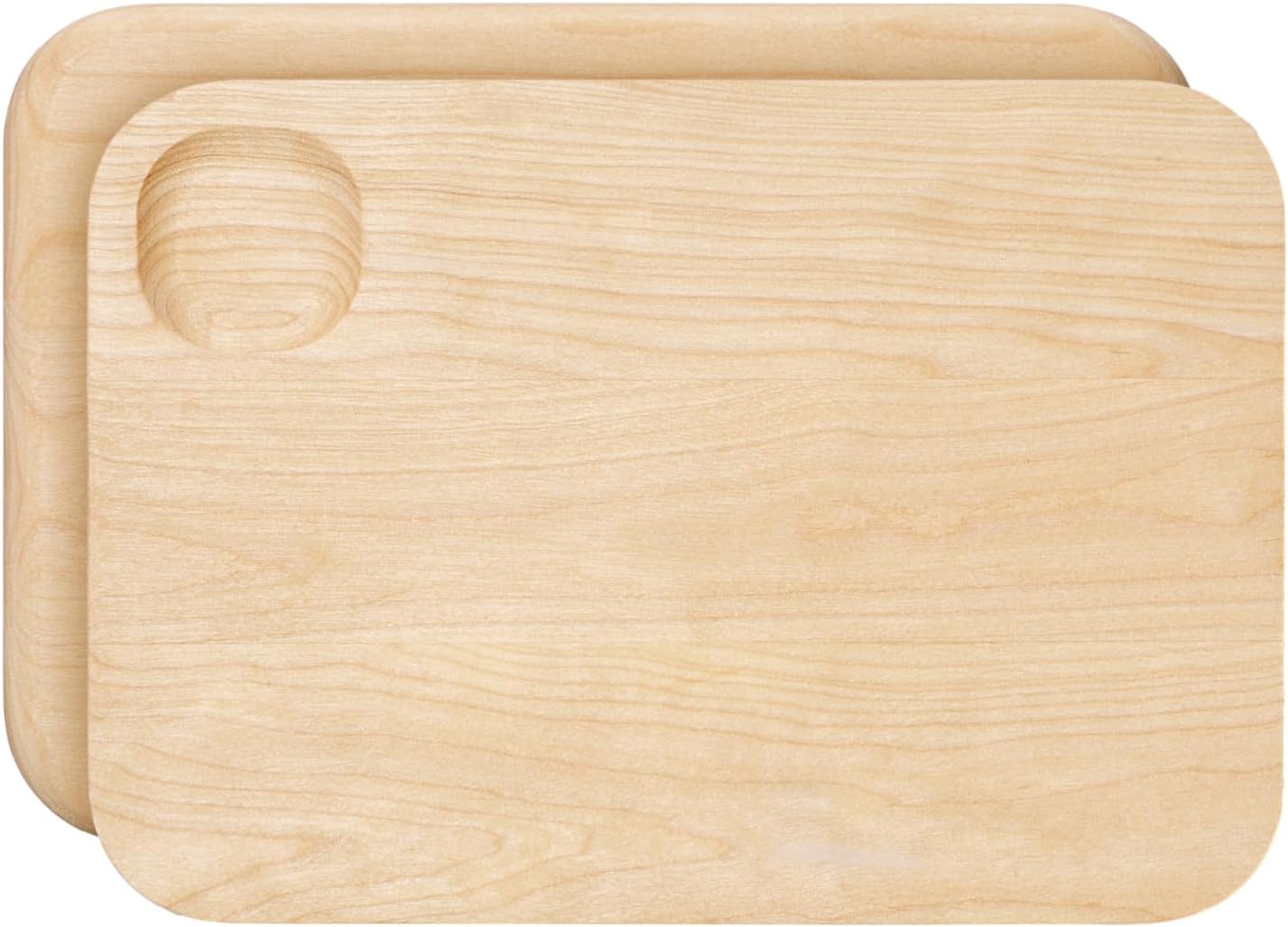 Caraway Cutting Board - Small Double-Sided Wood Board (10 x 7”) - FSC-Certified Birch, Food-Safe Finish
