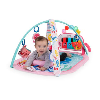 Baby Einstein Ocean Explorers 4-in-1 Kickin' Tunes Gym - Music & Language Discovery, Pink, 0+ Months