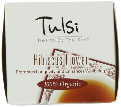 Davidson's Organics, Tulsi Hibiscus Flower, 25-count Tea Bags, Pack of 6