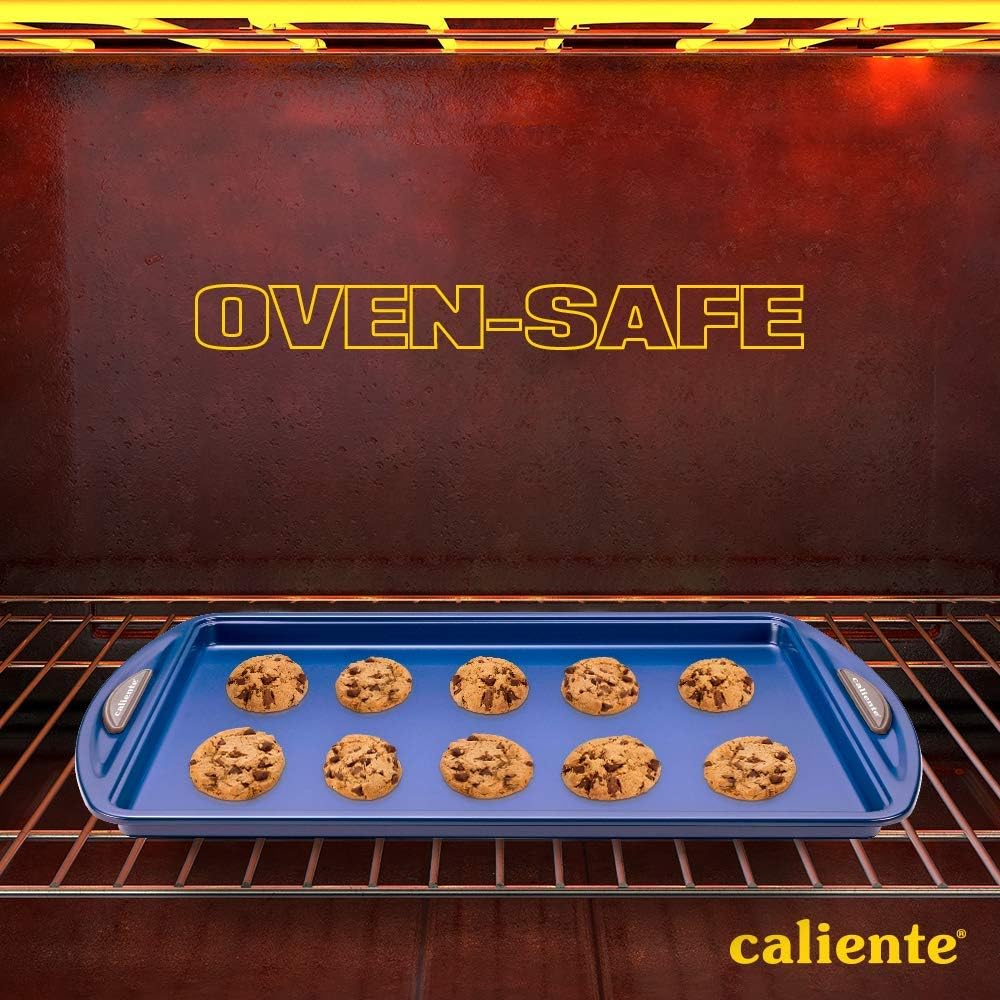 Caliente Nonstick Bakeware Set - 2 Cookie Sheets | Durable Carbon Steel Baking Set | Ideal Gift for Chefs & Bakers