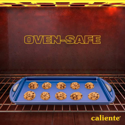 Caliente Nonstick Bakeware Set - 2 Cookie Sheets | Durable Carbon Steel Baking Set | Ideal Gift for Chefs & Bakers