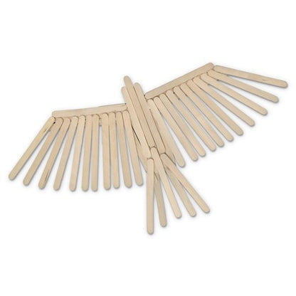 Sargent Art Economy Craft Sticks, Wood 100 Piece, Perfect Wooden Craft Sticks